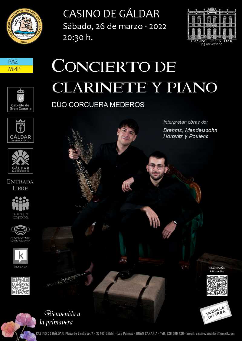 Concierto de piano y clarinete