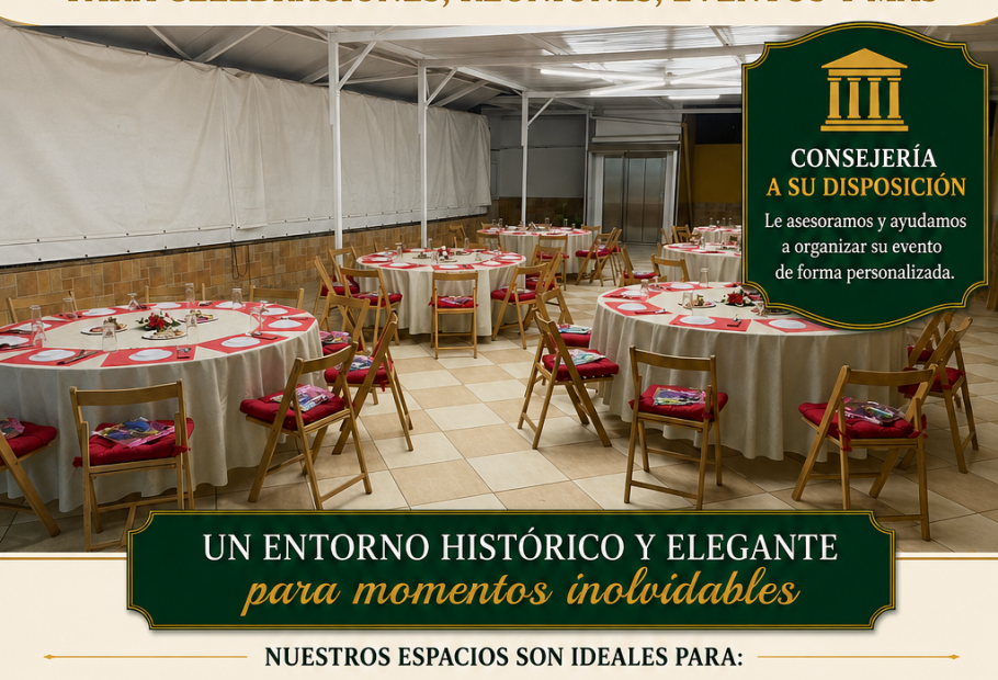 La Sociedad de Fomento, Instrucción y Recreo Casino de Gáldar pone a disposición sus espacios para celebraciones y reuniones