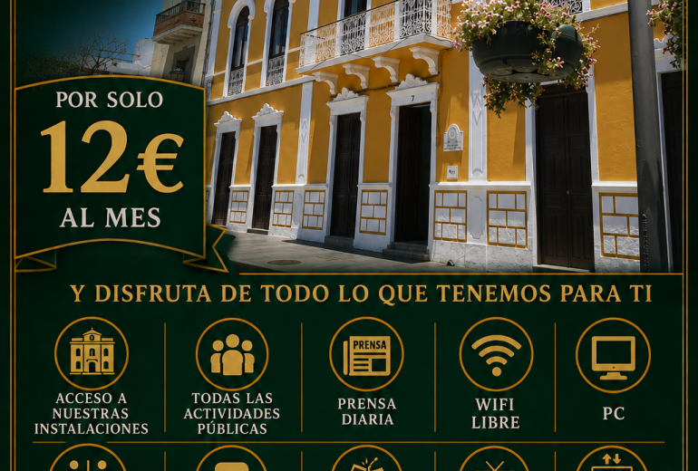 El Casino de Gáldar lanza una nueva campaña para captar socios y reforzar su papel social y cultural