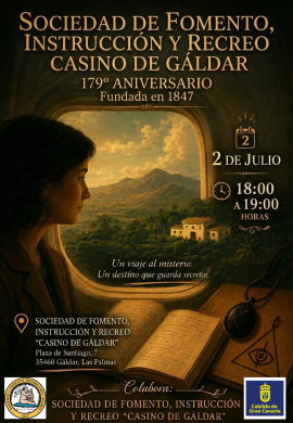 Vidal Bolaños presenta en el Casino de Gáldar su libro “Un viaje al misterio, un destino que guarda secretos”